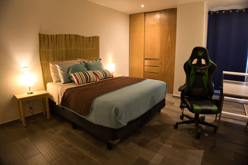 Bedroom 1 with desk